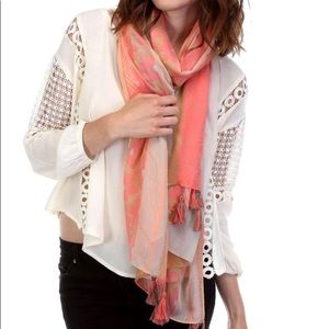 Multi Color Coral Scarf